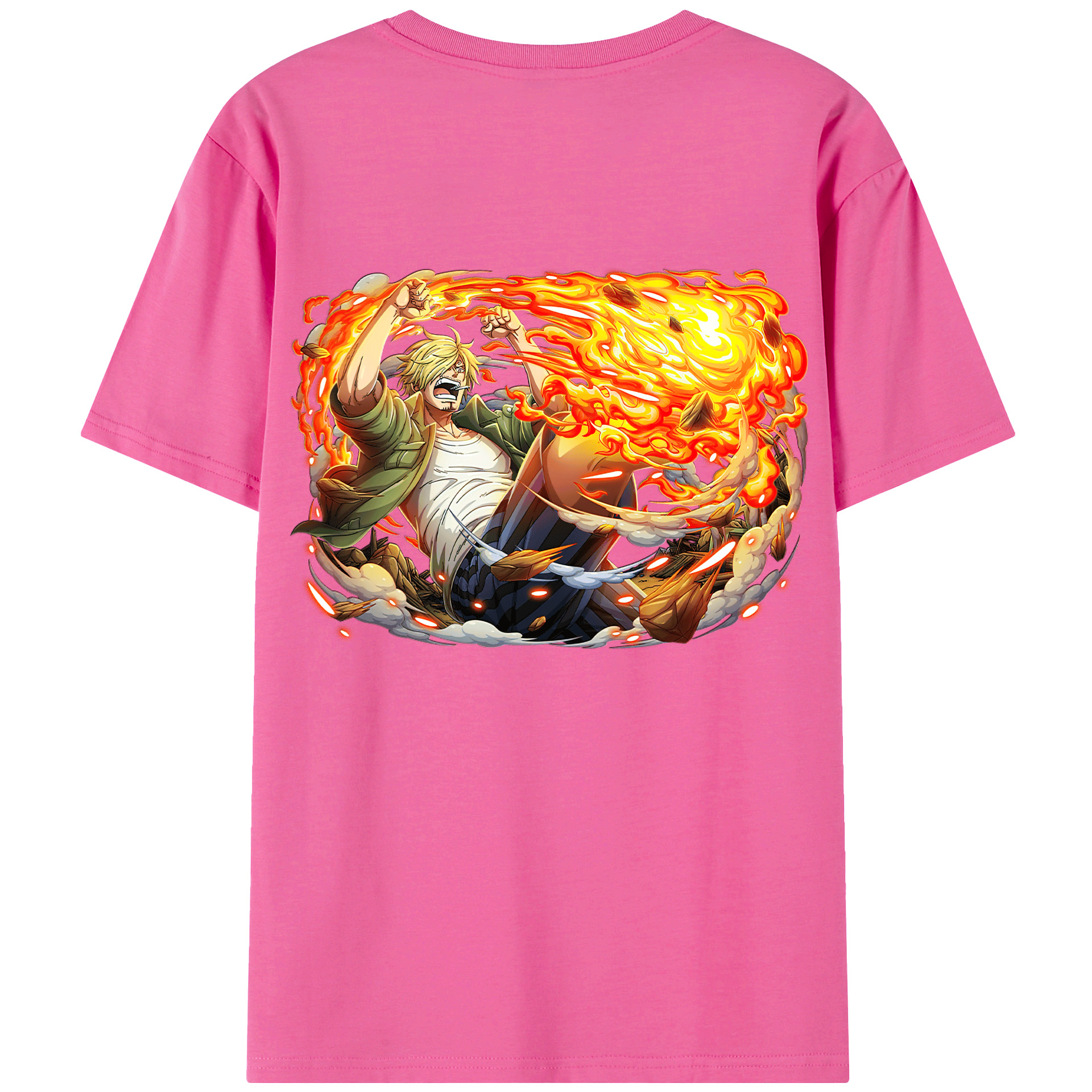 （画像用） ワンピース サンジ ONE PIECE Sanji レディース半袖Tシャツ(バックプリント)